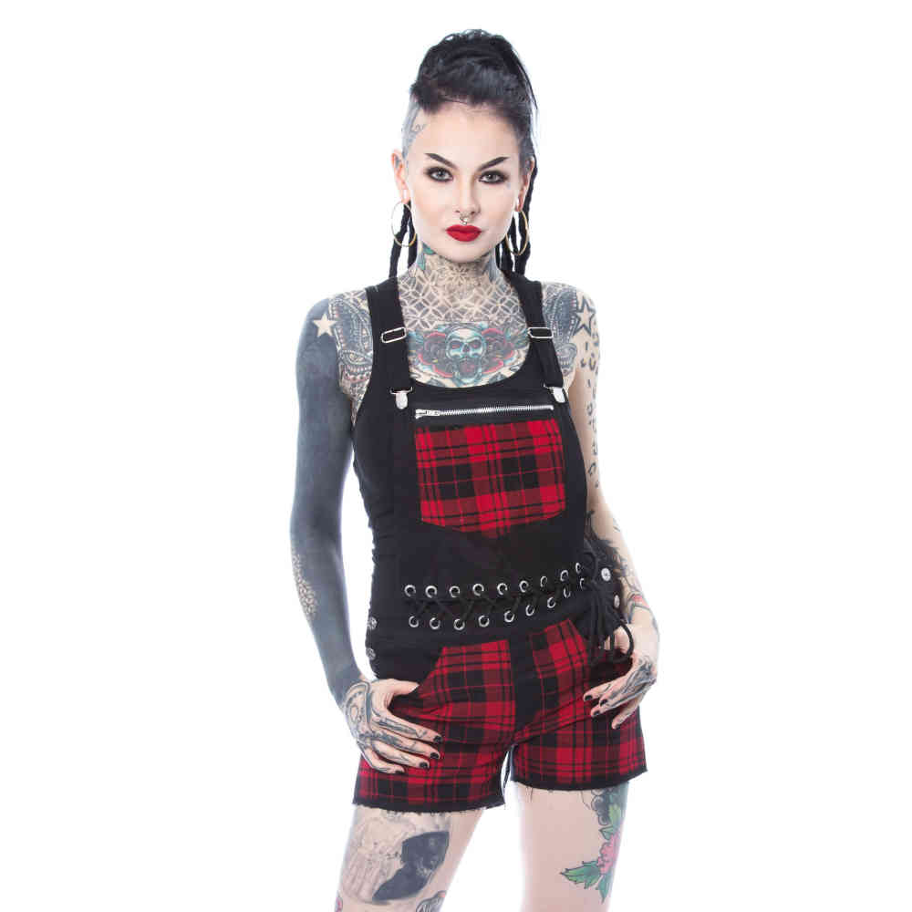 Heartless - SASHA Dungarees - Black